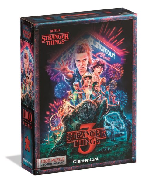 Puzzle 1000 NETFLIX STRANGER THINGS 3 Plakat Celemntoni 39979 Clementoni