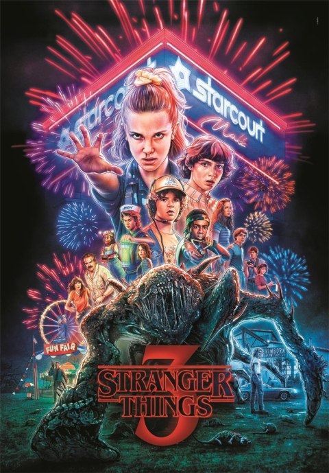 Puzzle 1000 NETFLIX STRANGER THINGS 3 Plakat Celemntoni 39979 Clementoni