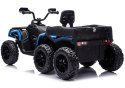Quad Na Akumulator ATV 6 Kół Z Przyczepką JC606 24V 4x4 Niebieski LEAN CARS