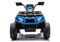 Quad Na Akumulator ATV 6 Kół Z Przyczepką JC606 24V 4x4 Niebieski LEAN CARS