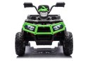 Quad Na Akumulator ATV 6 Kół Z Przyczepką JC606 24V 4x4 Zielony LEAN CARS