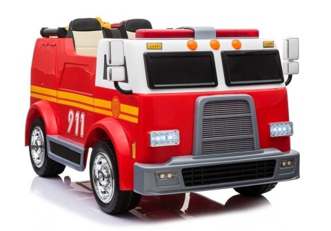 Wóz Strażacki na Akumulator Czerwony Dla Dzieci Pilot LL911 LEAN CARS