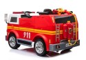 Wóz Strażacki na Akumulator Czerwony Dla Dzieci Pilot LL911 LEAN CARS
