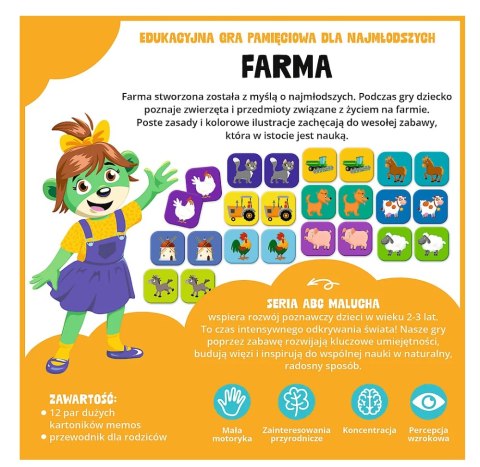 Gra edukacyjna Farma ABC Malucha Rodzina Treflików Trefl 02909 Trefl Gry