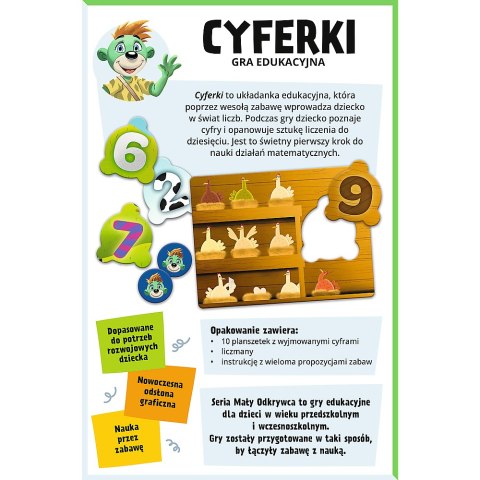 Gra edukacyjna dla dzieci Cyferki Mały Odkrywca Trefl 02810 Trefl Gry
