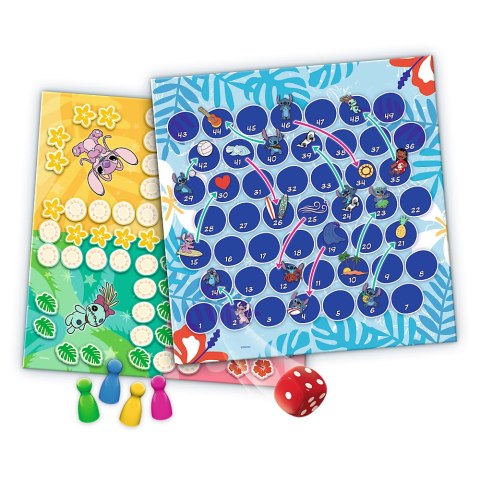 Gra klasyczna Lilo & Stitch 2w1 Chińczyk Węże i drabiny Trefl 02656 Trefl Gry