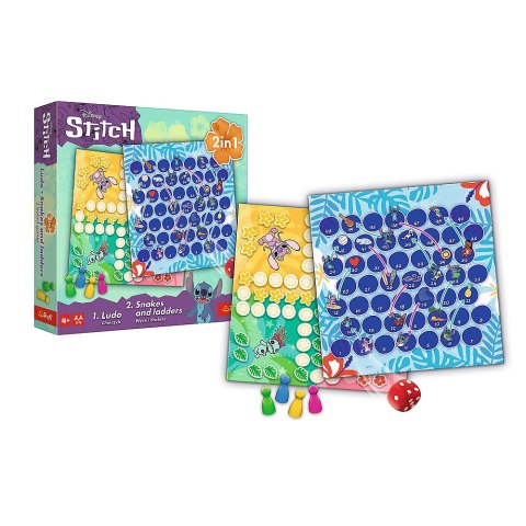 Gra klasyczna Lilo & Stitch 2w1 Chińczyk Węże i drabiny Trefl 02656 Trefl Gry