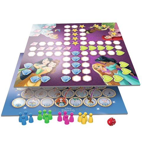 Gra planszowa 2w1 Chińczyk Węże i drabiny Disney Princess Trefl 02418 Trefl Gry