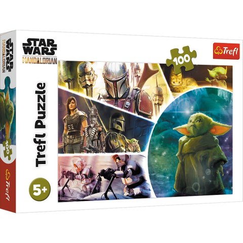 Puzzle - 100 - Gwiezdne wojny - STAR WARS - Baby Yoda - Trefl 16413 Trefl Puzzle
