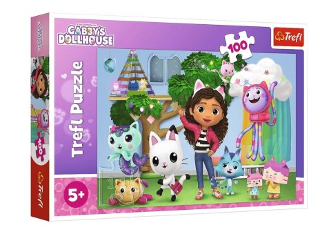 Puzzle - 100 - Koci Domek Gabi - Trefl 16464 Trefl Puzzle