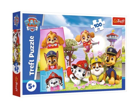 Puzzle - 100 - Nieustraszone dziewczyny - Psi Patrol - Trefl 16520 Trefl Puzzle