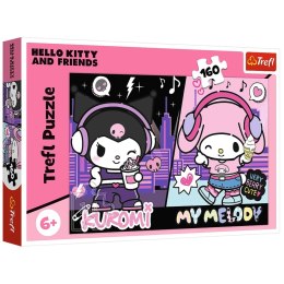 Puzzle - 160 - Kuromi rządzi - Hello Kitty - Trefl 15430 Trefl Puzzle