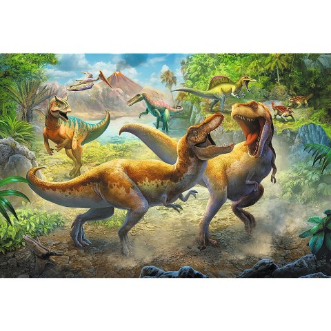 Puzzle - 160 - Walczące Tyranozaury - Trefl 15360 Trefl Puzzle