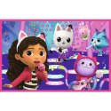 Puzzle - 2x24 - Zabawy z Gabby - Koci Domek Gabi - Trefl 34433 Trefl Puzzle