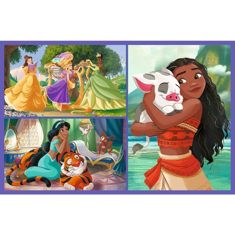 Puzzle - 2x70 - Bajkowe dni - Disney Princess - Trefl 34440 Trefl Puzzle