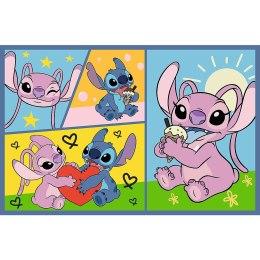 Puzzle - 2x70 - Ze Stitchem nie ma nudy - Disney Lilo i Stitch - Trefl 34444 Trefl Puzzle