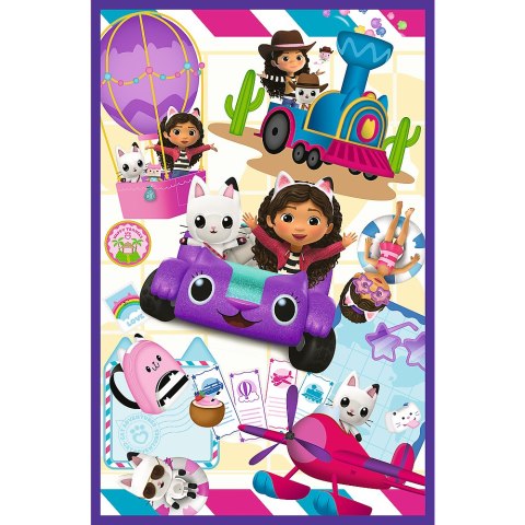 Puzzle - 3x80 - Kolorowe dni Gabby - Koci Domek Gabi - Trefl 34882 Trefl Puzzle