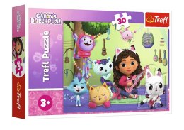Puzzle - 30 - Gabi i jej uroczy domek - Koci Domek Gabi - Trefl 18301 Trefl Puzzle