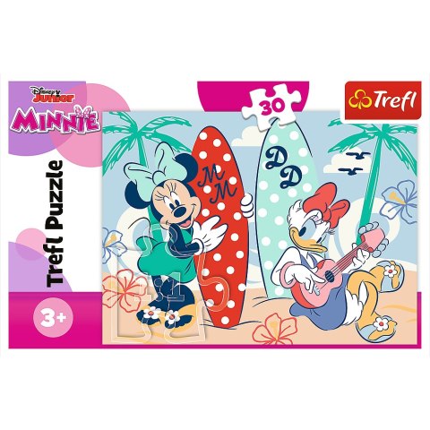 Puzzle - 30 - Kolorowa Minnie - Disney - Trefl 18302 Trefl Puzzle