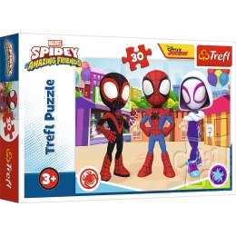 Puzzle - 30 - Przygody Spidey'a i przyjaciół - Trefl 18285 Trefl Puzzle