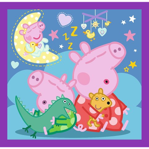 Puzzle - 3w1 (20, 36, 50) - Zwyczaje świnki Peppy - Świnka Peppa - Trefl 34893 Trefl Puzzle