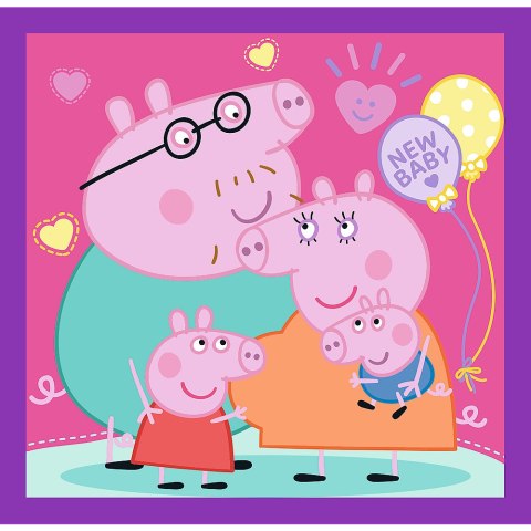 Puzzle - 3w1 (20, 36, 50) - Zwyczaje świnki Peppy - Świnka Peppa - Trefl 34893 Trefl Puzzle