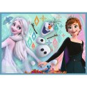 Puzzle - 4w1 (12, 15, 20, 24) - Niezwykły świat Frozen - Kraina Lodu - Trefl 34381 Trefl Puzzle