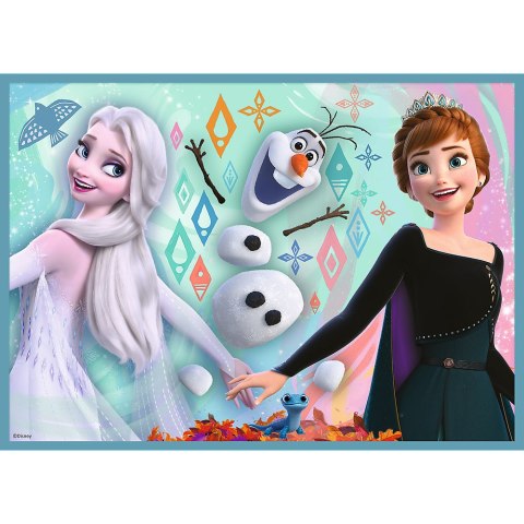 Puzzle - 4w1 (12, 15, 20, 24) - Niezwykły świat Frozen - Kraina Lodu - Trefl 34381 Trefl Puzzle