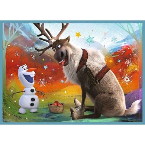 Puzzle - 4w1 (12, 15, 20, 24) - Niezwykły świat Frozen - Kraina Lodu - Trefl 34381 Trefl Puzzle