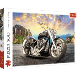 Puzzle - 500 - Czarny motocykl - Trefl 37384 Trefl Puzzle