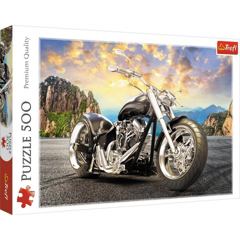 Puzzle - 500 - Czarny motocykl - Trefl 37384 Trefl Puzzle