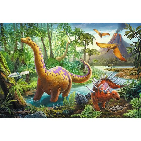 Puzzle - 60 - Wędrówka dinozaurów - Trefl 17319 Trefl Puzzle