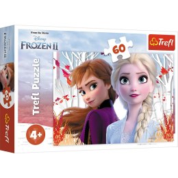 Puzzle - 60 - Zaczarowany świat Anny i Elsy - Kraina Lodu II - Trefl 17333 Trefl Puzzle