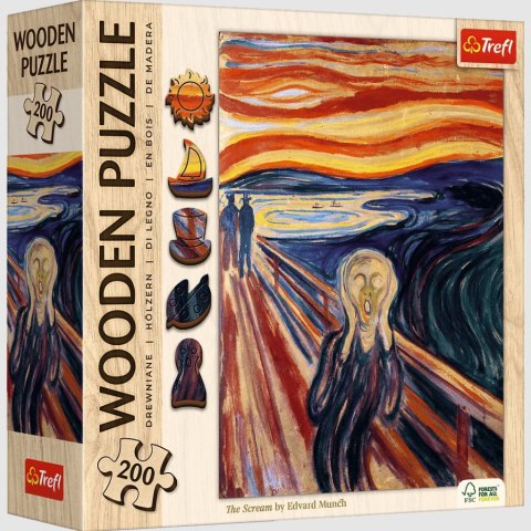 Puzzle Drewniane - 200 - Krzyk - Trefl 20252 Trefl Puzzle