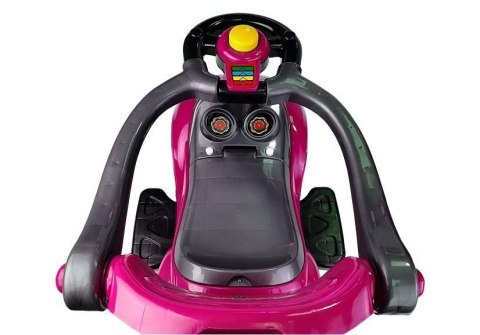 Jeździk z Pchaczem Mega Car 3w1 Różowy LEAN CARS