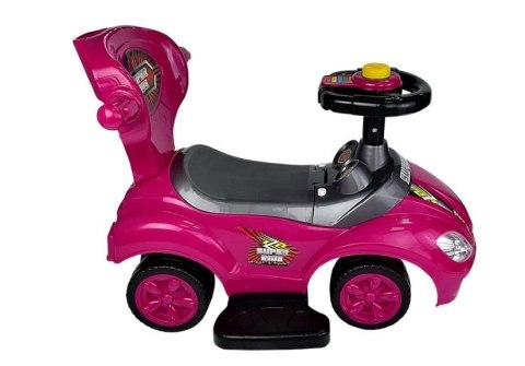 Jeździk z Pchaczem Mega Car 3w1 Różowy LEAN CARS