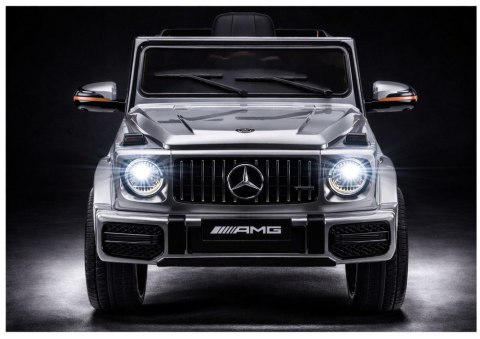 Auto Na Akumulator Mercedes AMG G 63 Srebrny Lakierowany LEAN CARS