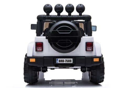 Auto na Akumulator Jeep BRD-7588 Biały 4x4 LEAN CARS