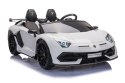 Auto na akumulator Lamborghini Aventador SX2028 Biały LEAN CARS