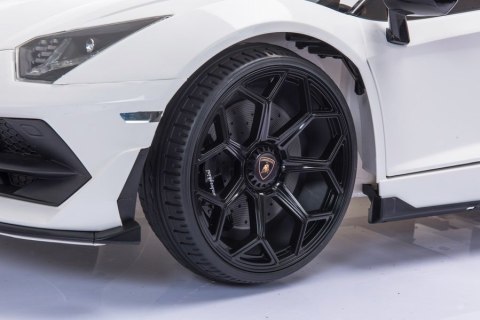 Auto na akumulator Lamborghini Aventador SX2028 Biały LEAN CARS
