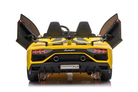 Auto na akumulator Lamborghini Aventador SX2028 Żółty LEAN CARS