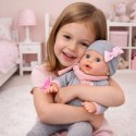 Lalka Bobas Siusiająca Akcesoria Pielęgnacyjne Butelka Nocnik 35 cm LEAN Toys