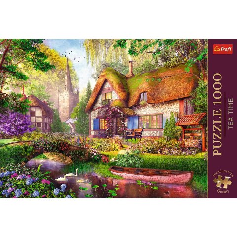 Puzzle - 1000 Premium Plus - Tea Time: Urocza chatka w lesie - Trefl 10804 Trefl Puzzle