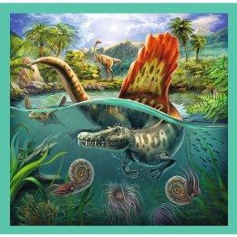 Puzzle - 3w1 (20, 36, 50) - Niezwykły świat dinozaurów - Trefl 34837 Trefl Puzzle