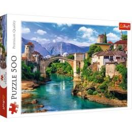 Puzzle - 500 - Stary Most w Mostarze - Bośnia i Hercegowina - Trefl 37333 Trefl Puzzle