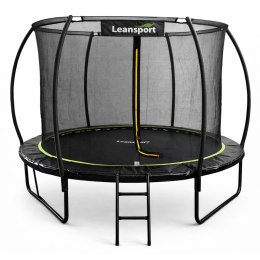 Trampolina Ogrodowa LEAN Z Siatką Wewnętrzną Czarno-Zielona 305CM 10FT LEAN Sport