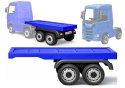 Naczepa do pojazdu na akumulator HL358 Mercedes Scania Actros niebieska LEAN CARS