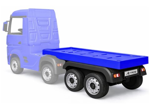 Naczepa do pojazdu na akumulator HL358 Mercedes Scania Actros niebieska LEAN CARS