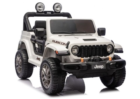 Pojazd Na Akumulator Jeep Rubicon 4x4 DK-JWR556 4x200W 24V Biały LEAN CARS