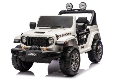 Pojazd Na Akumulator Jeep Rubicon 4x4 DK-JWR556 4x200W 24V Biały LEAN CARS